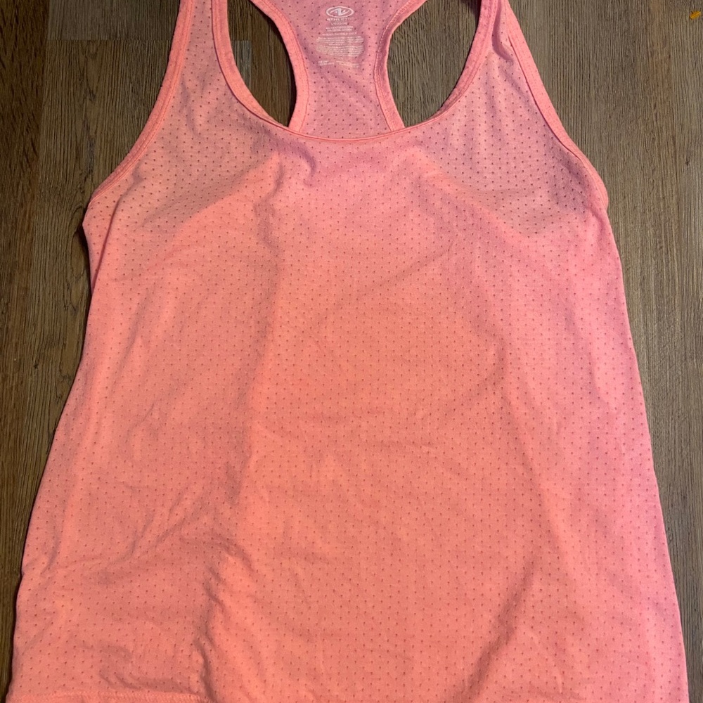 Athletic pink razor back athletic top